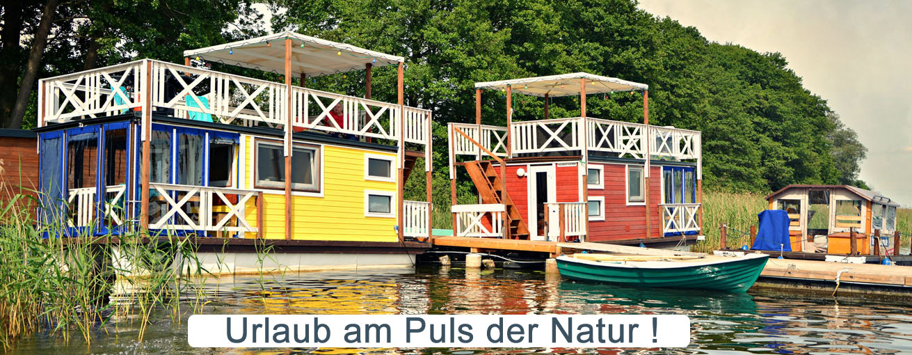 Urlaub in Bootshäusern und Ferienhäusern in der Mecklenburgischen Kleinseenplatte